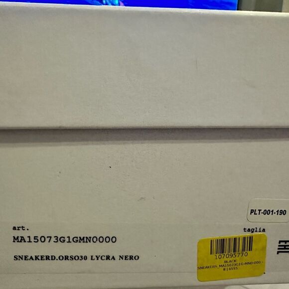 Moschino slip on logo teddy black and white sneakers size 39/9 - Picture 3 of 9